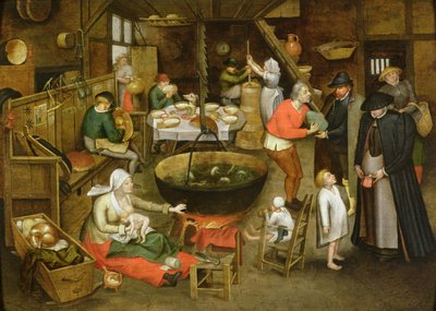 Der Besuch auf dem Bauernhof von Pieter Brueghel the Younger